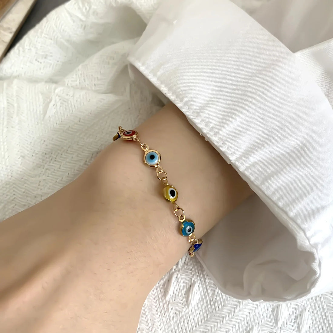 Evil Eye Charm Bracelet - Oria Jewel