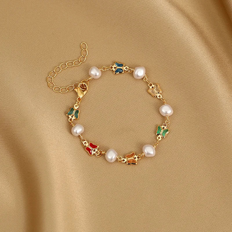 Colorful Heart Charm Bracelet - Oria Jewel