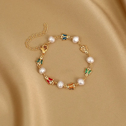 Colorful Heart Charm Bracelet - Oria Jewel