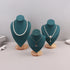 Velvet Portrait Necklace Display Pendant Organizer Jewelry Display Stand Jewelry Mannequin Bust Necklace Pendant Window Display - Oria Jewel