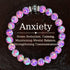 Bohemian Style Calm Mind Bracelet Purple Stone Beaded Stretch Bracelet Mens Womens Crystal Jewelry Gift for All Seasons - Oria Jewel