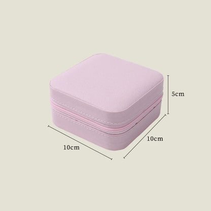 Simple Jewelry Box Wholesale Travel Portable Ring Necklace Earrings Studs Earrings Storage Box Jewelry Organizer - Oria Jewel