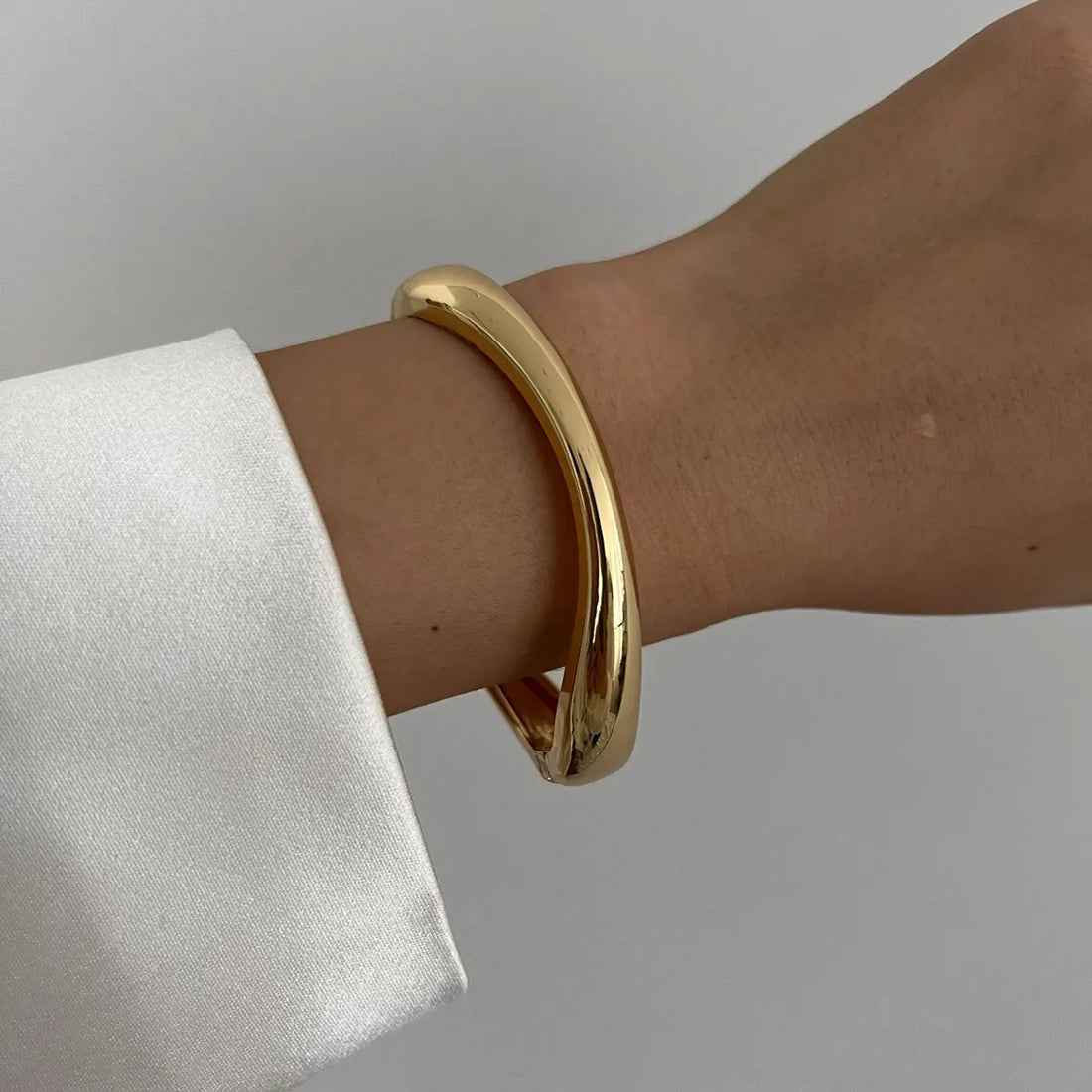 Gold Punk Cuff Bracelet - Oria Jewel