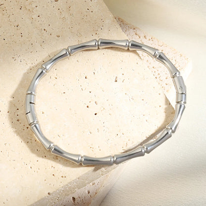 Bamboo Style Couple Bracelet - Oria Jewel