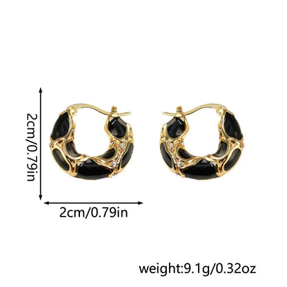Leopard Enamel Retro Earrings - Oria Jewel
