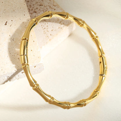 Bamboo Style Couple Bracelet - Oria Jewel