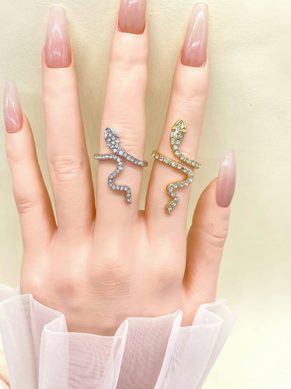 1 Piece Of Fashionable Classic Micro-Set Zircon Snake-Shaped Wrapped Women&
