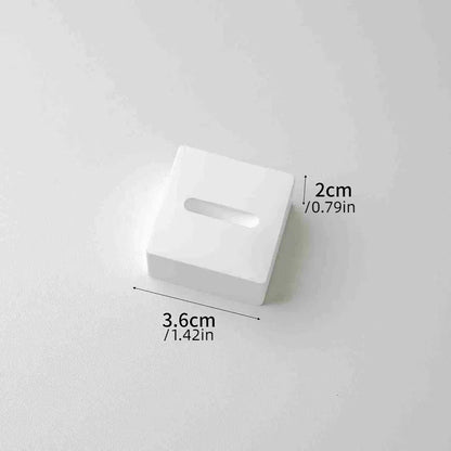 Gypsum white ring display stand holder ,Jewelry organizer props . couple ring display holders case , creative earrings box - Oria Jewel