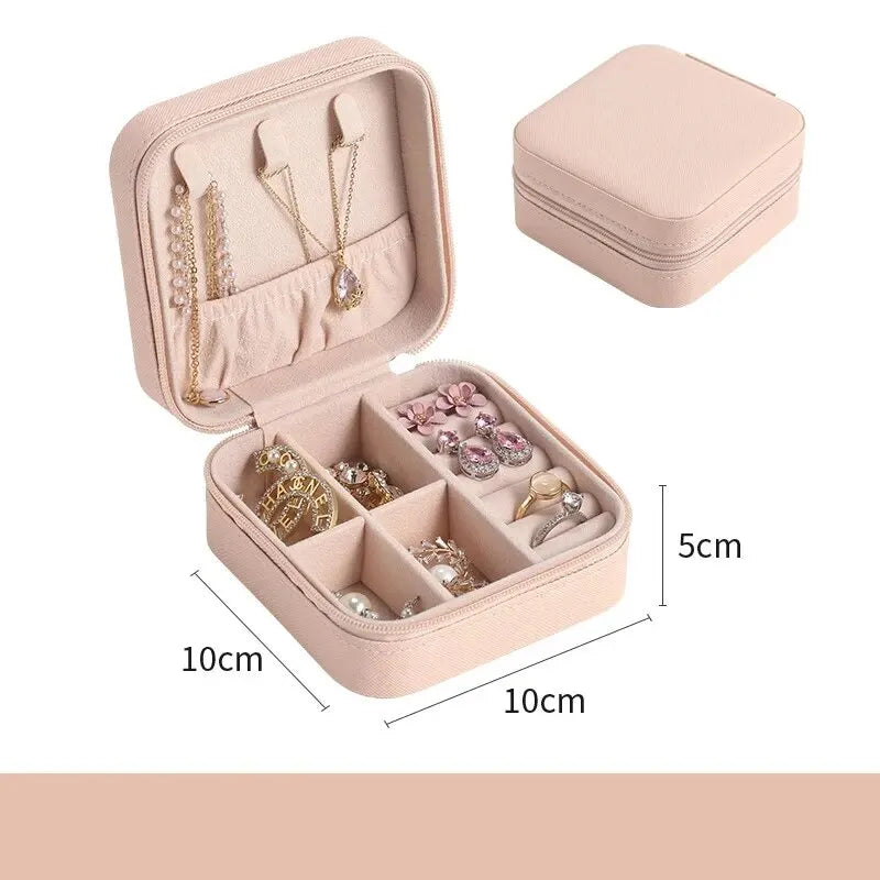 Portable Mini Jewelry Storage Box – Travel Organizer Case - Oria Jewel