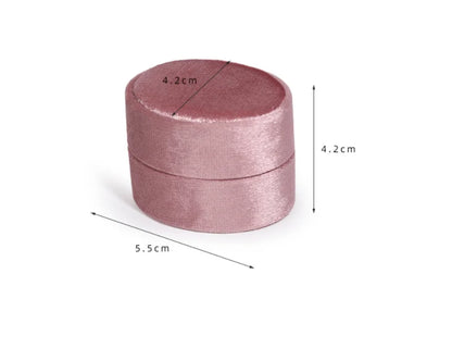 Corduroy Ring box 5x5x4cm Small Size Four Color Spot Hexagon Flannelette Ring Jewelry Box For Wedding &amp;Engagement - Oria Jewel