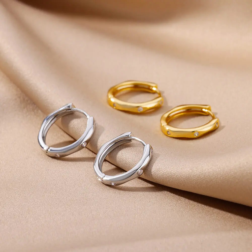 Bold Hoop Earrings - Oria Jewel
