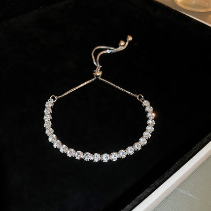 Rhinestone Charm Bracelet - Oria Jewel