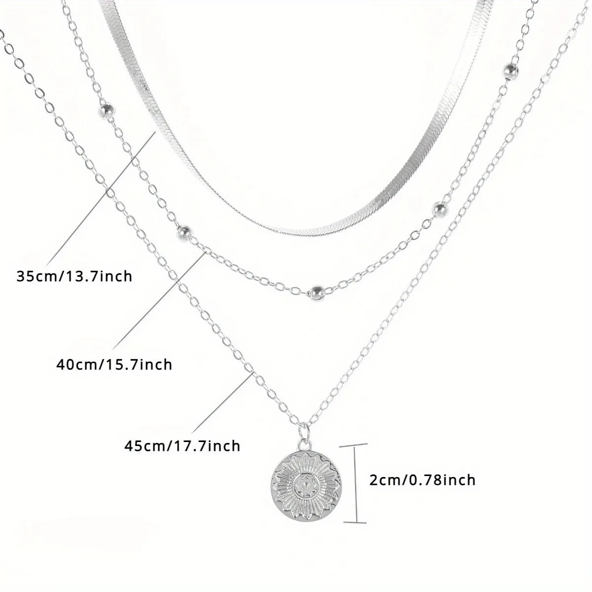 Multi-Layer Round Chain Necklace - Oria Jewel