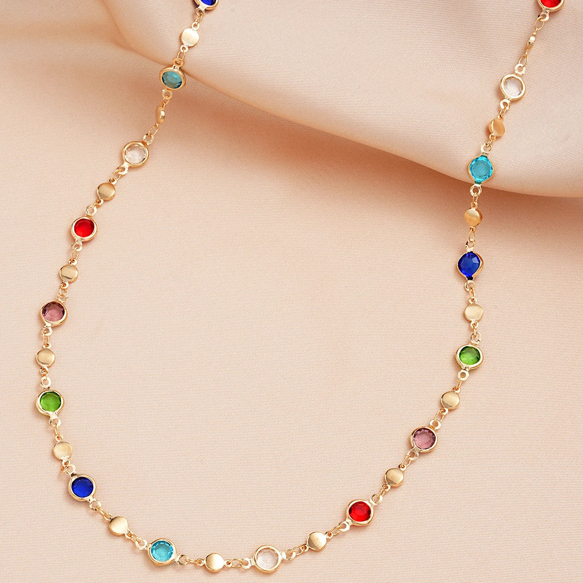 Boho Crystal Y Necklace - Oria Jewel