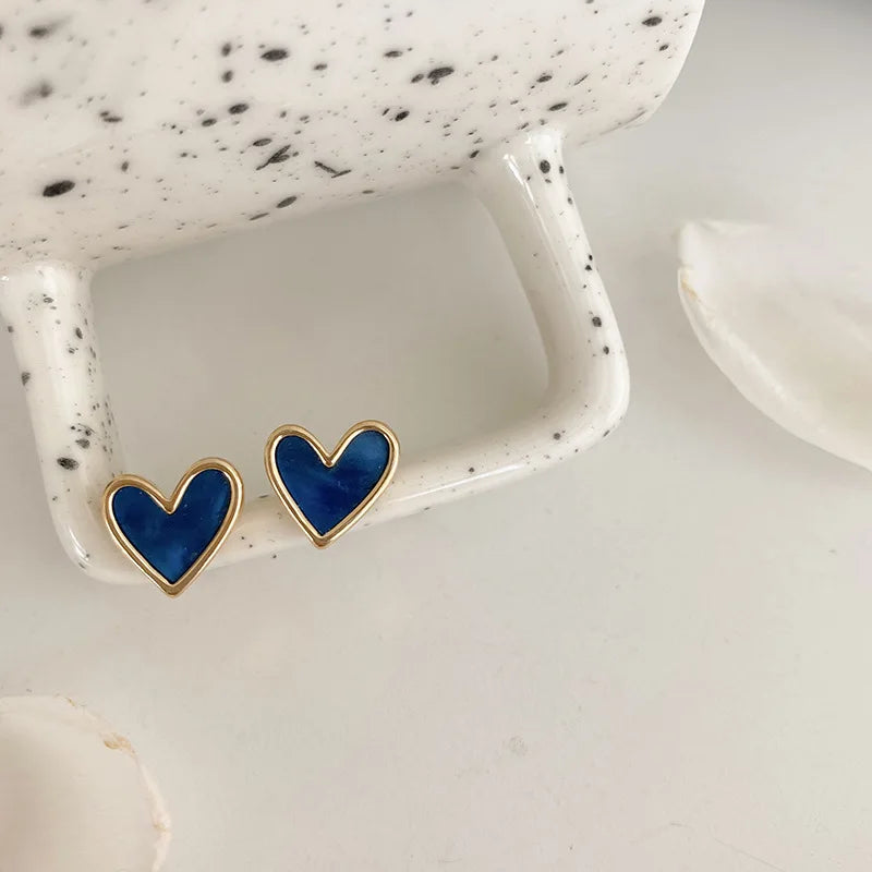 IFYOUOO Vintage Small Heart Earrings for Women Fashion Jewelry Gift Delicate Girly sweet Earrings Girls - Oria Jewel