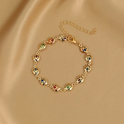Colorful Heart Charm Bracelet - Oria Jewel