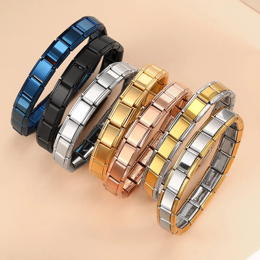 Italian Link Cuff Bracelet - Oria Jewel