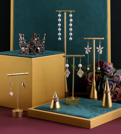 gold ring display highlighting everyday and special occasion jewelry | Oria Jewel