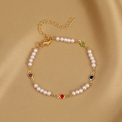 Colorful Heart Charm Bracelet - Oria Jewel