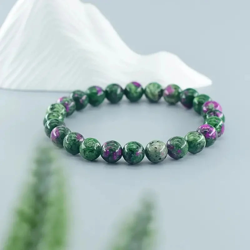 Natural Epidote Stone Bracelet - Oria Jewel