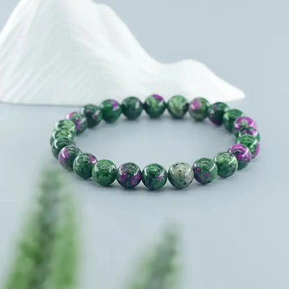 Natural Epidote Stone Bracelet - Oria Jewel