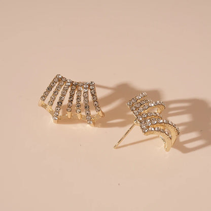 Delicate Rhinestone Stud Earrings - Oria Jewel