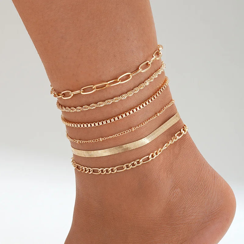 Bohemian Starfish Anklet Set – Summer Beach Shell Jewelry - Oria Jewel