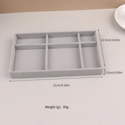Velvet Jewelry Display Stackable Exquisite Jewellery Holder Portable Ring Earrings Necklace Organizer Box organizator de boys - Oria Jewel
