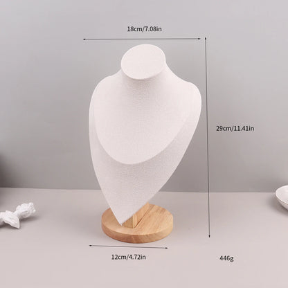 Velvet Portrait Necklace Display Pendant Organizer Jewelry Display Stand Jewelry Mannequin Bust Necklace Pendant Window Display - Oria Jewel