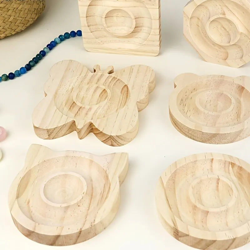 1pc DIY Wooden Beading Design Board Suitable For Jewelry Making Bracelets Necklaces Crafts Tray Practical Display - Oria Jewel