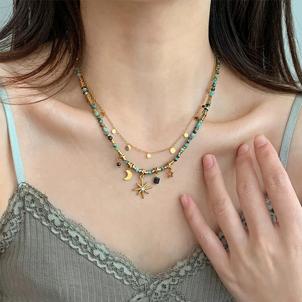 Boho Star Pendant Necklace - Oria Jewel
