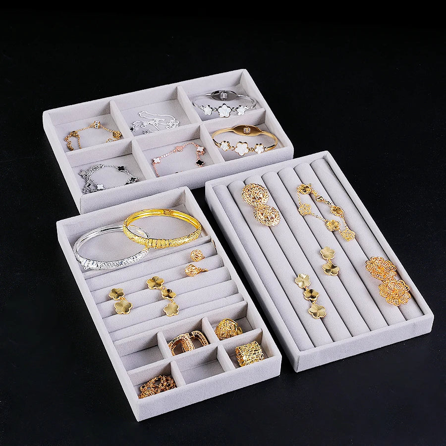 Flocking Jewelry Box – Elegant Tray for Jewelry Storage - Oria Jewel