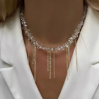 Pink Heart Pendant Necklace – Pearl Tassel &amp; Cute Gift - Oria Jewel