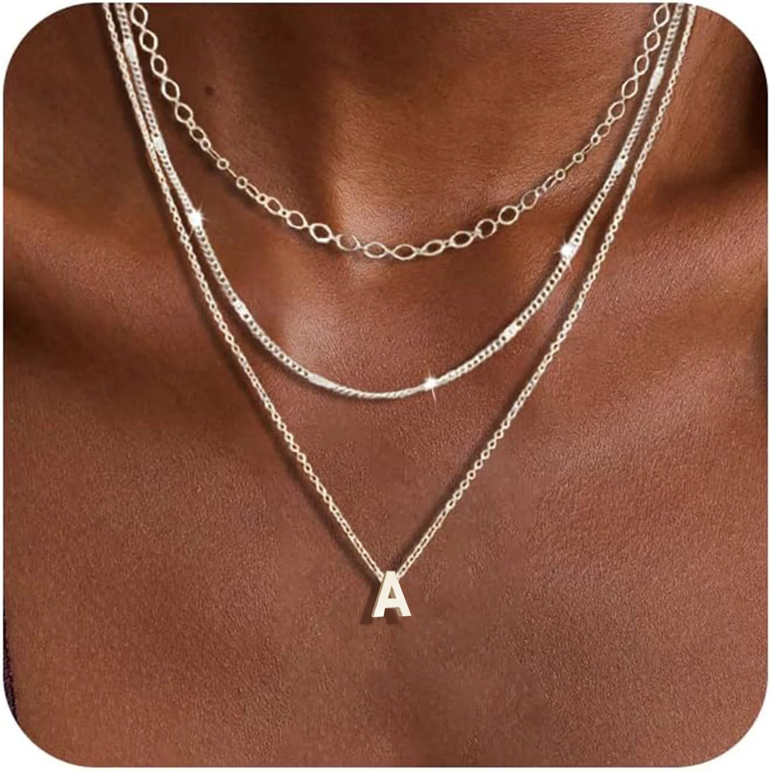 Layered Choker Necklace Set - Oria Jewel