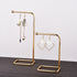 Metal earring holder stand with chic modern design | Oria Jewel