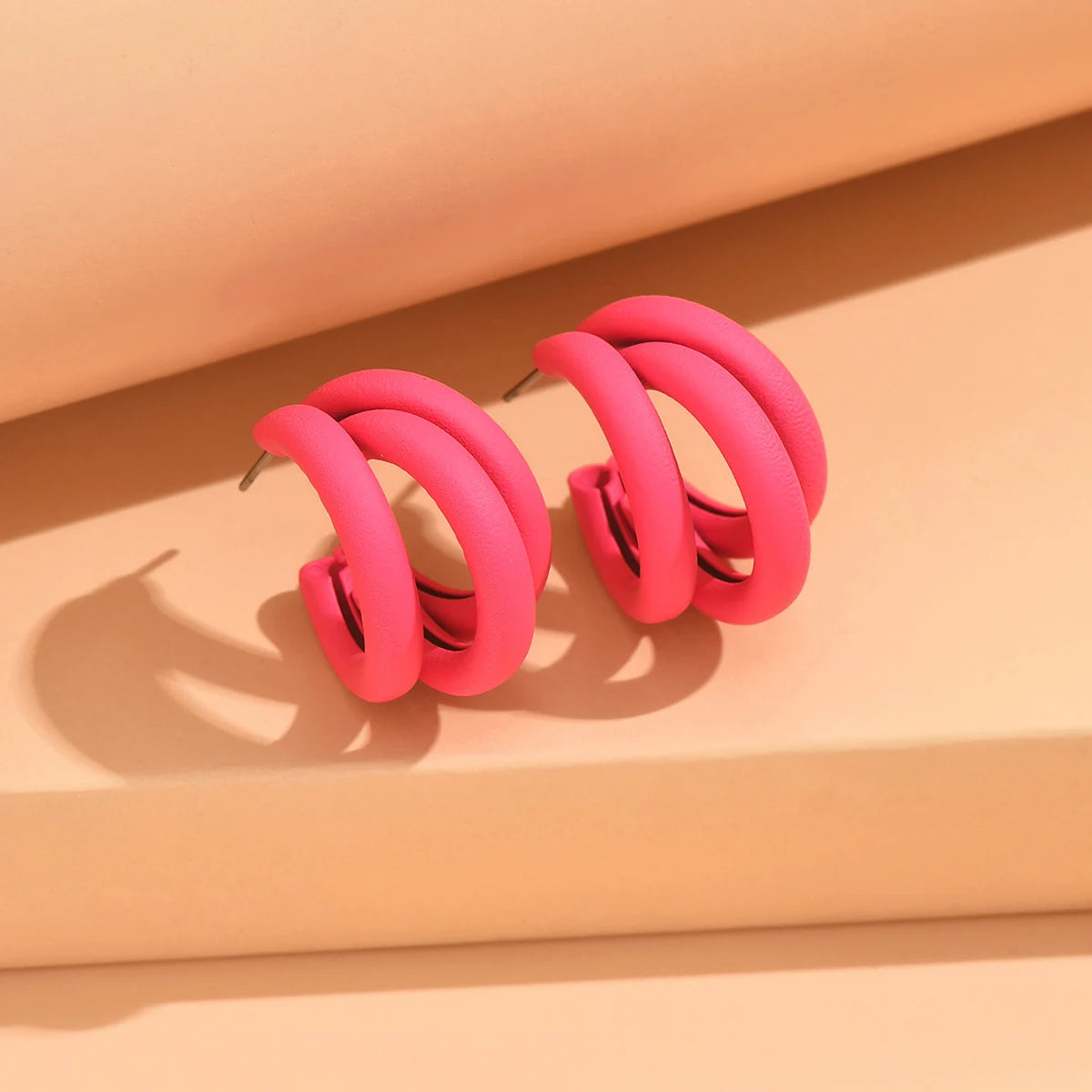 Elegant Gold Color Circled Hoop Earring for Woman Metal Elegant Vintage Geometric Statement Luxury Earrings Party Jewelry Gifts - Oria Jewel