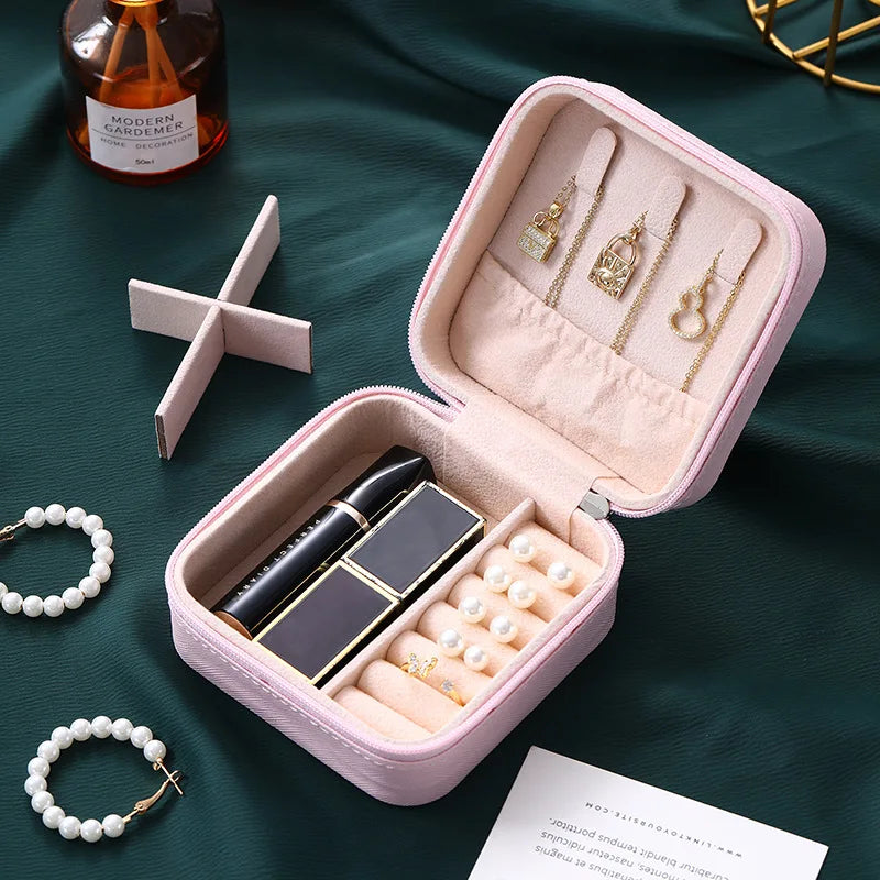 Simple Jewelry Box Wholesale Travel Portable Ring Necklace Earrings Studs Earrings Storage Box Jewelry Organizer - Oria Jewel