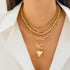 Y2K Heart Punk Necklace Set - Oria Jewel