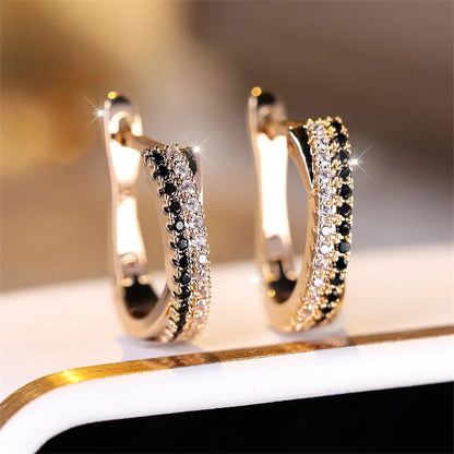 Crystal Elegance Stud Earrings - Oria Jewel