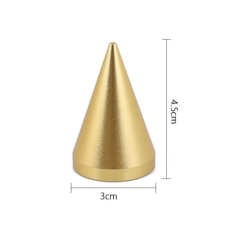 Gold Metal Hand Ring Holder Finger Jewelry Tower Earring T Bar Shelf Hanging Display Stand Ear Studs Storage Organizer Hole Rack - Oria Jewel