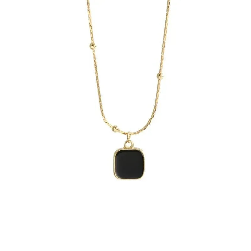 Minimalist Square Pendant Choker - Oria Jewel