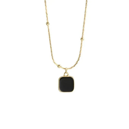 Minimalist Square Pendant Choker - Oria Jewel
