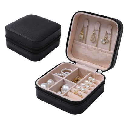 Simple Jewelry Box Wholesale Travel Portable Ring Necklace Earrings Studs Earrings Storage Box Jewelry Organizer - Oria Jewel