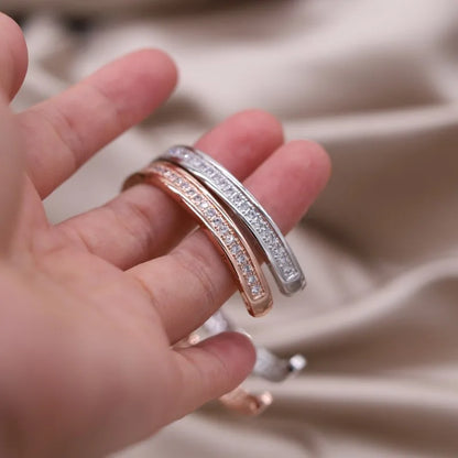 Gold X Cuff Bracelet - Oria Jewel