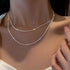 Silver Color Sparkling Necklace For Women Trendy Clavicle Chain Choker Girls Korean Wedding Party Jewelry Accessories - Oria Jewel