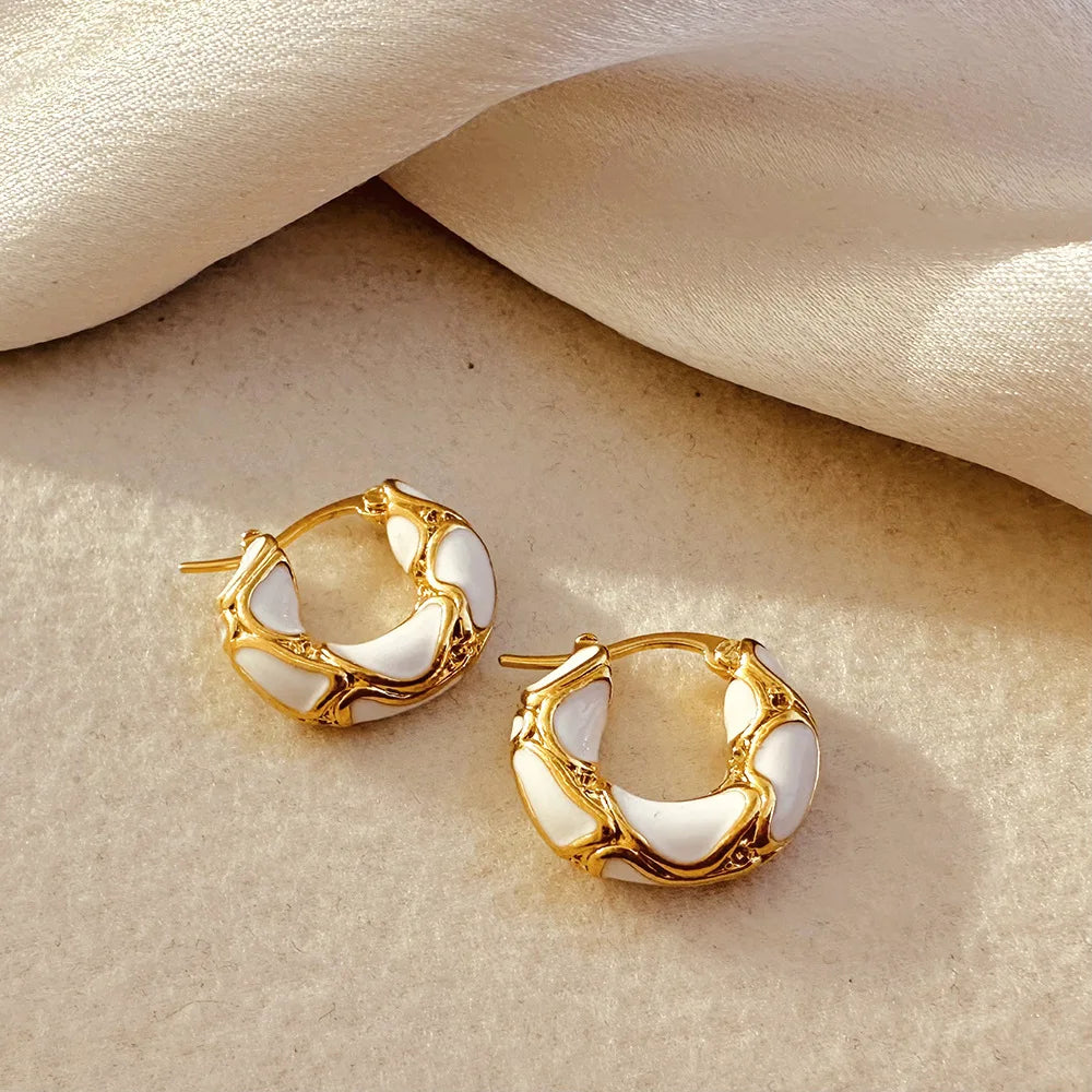 Leopard Enamel Retro Earrings - Oria Jewel