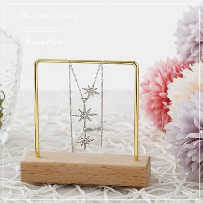 Metal Earring Display Stand For Necklace Handbag Multiple Shapes Jewelry Key Chain Holder - Oria Jewel