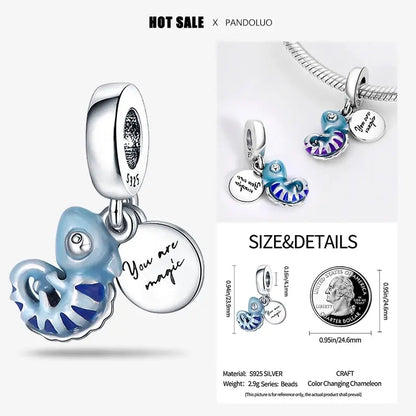 925 Silver Charm Bead Pendant for Women Bracelets - Oria Jewel