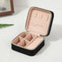 Velvet Jewelry Box For Women Necklace Ring Earrings Organizer Holder Travel Portable Zipper Square Jewelry Storage Case - Oria Jewel
