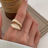 1PC Vintage Enamel Irregular Shape Rings For Women Gold Color Geometric Adjustable Open Ring Female Fashion Party Jewelry Gift - Oria Jewel